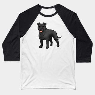 Dog - American Staffordshire Terrier - Natural Black Baseball T-Shirt